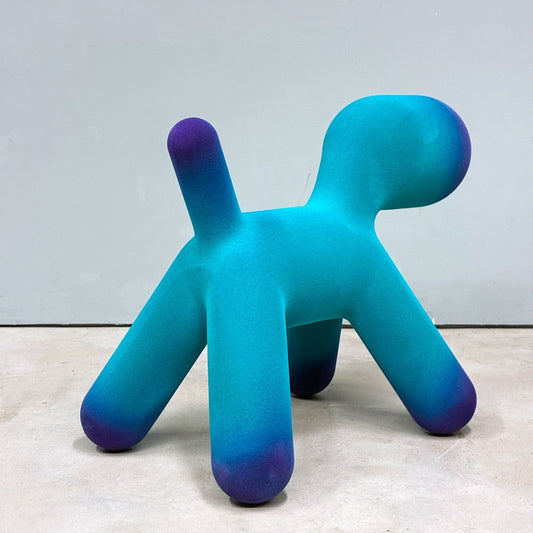 マジス MAGIS パピー PUPPY トイドッグ M ベルベット 起毛 エーロアールニオ ターコイズ・バイオレット グラデーション 未使用品 モダンポップ ◎