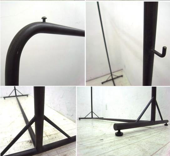 ● TRUCK FURNITUREトラックファニチャー 無垢 アイアン ハンガースタンド Lサイズ