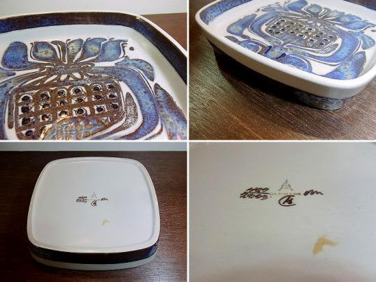 ◇ロイヤルコペンハーゲン Royal Copenhagen バッカ スクエアトレイ⑧