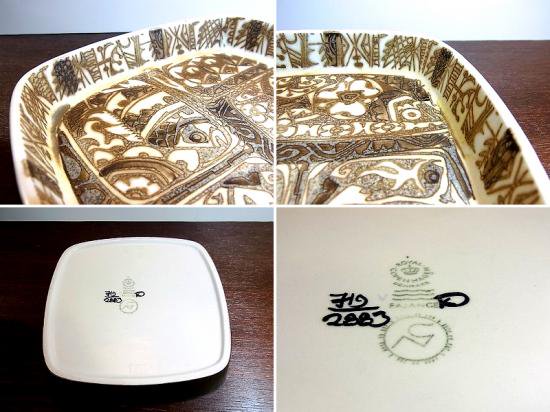 ◇ロイヤルコペンハーゲン Royal Copenhagen バッカ スクエアトレイ①