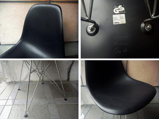 Swiss Vitra / 廃番 ヴィトラ社製 ★ C&R.Eames / イームズデザイン ★ 『 サイドシェルチェア ( エッフェルベースタイプ=DSR ) ブラック 』