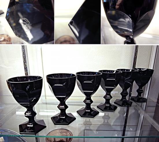 ●Baccarat / バカラ アルクール ダークサイド アン・パルフェ 6客組 フィリップ・スタルク