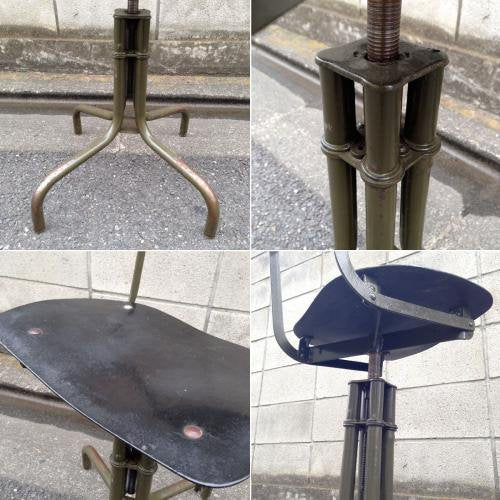 ◎50~60'S US Vintage Drafting Chair / 50~60年代 アメリカン ヴィンテージ ドラフティングチェア(製図用椅子)FRPシート
