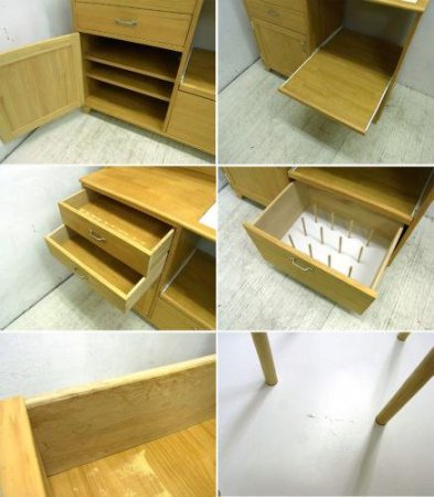 ◎Momo Natural Land Kitche Board /モモナチュラル ランド キッチン レンジボード タイルトップ