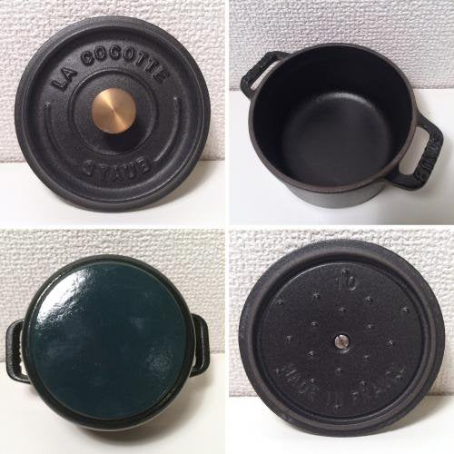 ◎ STAUB ストウブ ミニココット ラウンド 10cm ブラック 未使用