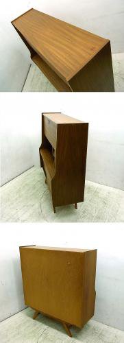 ● Denmark Vintage/デンマーク ヴィンテージ チーク材 カップボード 鍵付き 北欧