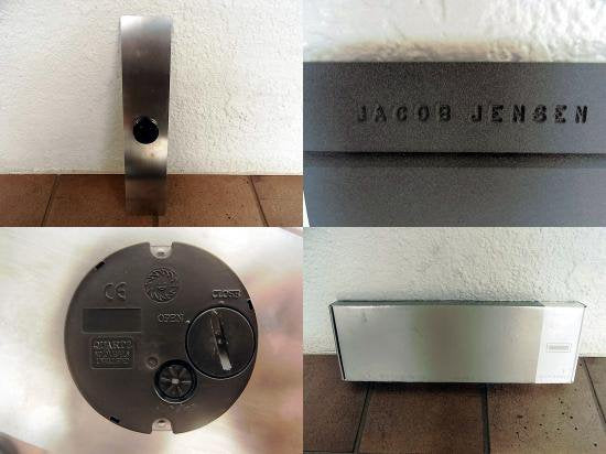 ◇ JACOB JENSEN/ヤコブ イェンセン Wall clock ファイバーボード ウォールクロック 箱付 状態良好 定価39,960-