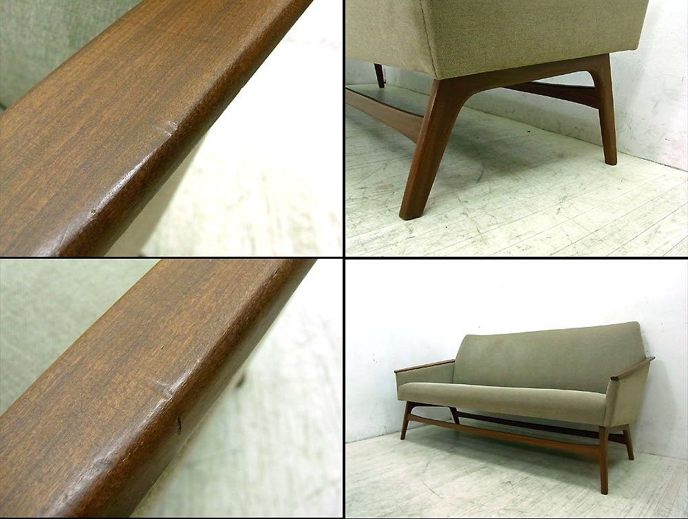 ● Scandinavian Furniture Savice/スカンジナビアンファニチャーサービス 取扱 デンマーク ヴィンテージ 2.5シーターソファ ウォールナット