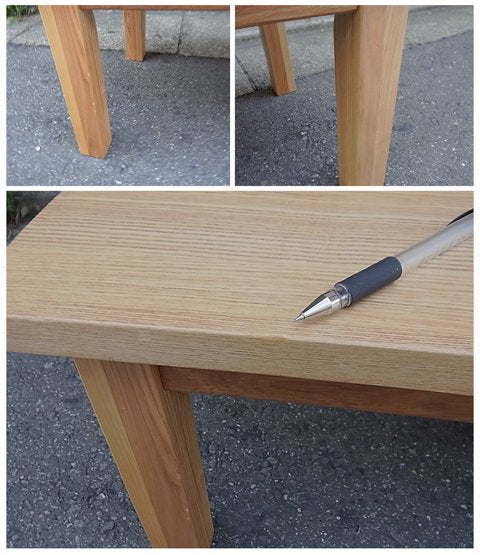 ■MUJI(無印良品計画)/ローテーブル(タモ材無垢)