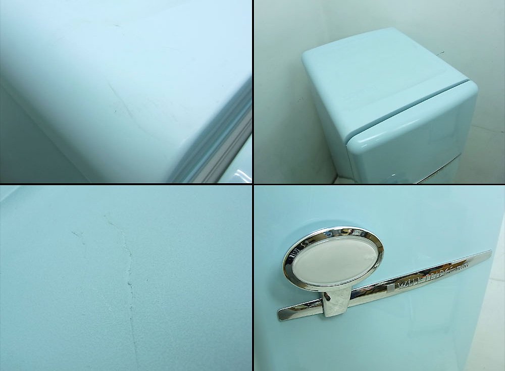 ◎経堂店 will FRIDGE mini パーソナルノンフロン冷蔵庫 162L ターコイズ ブルー 希少 廃番品
