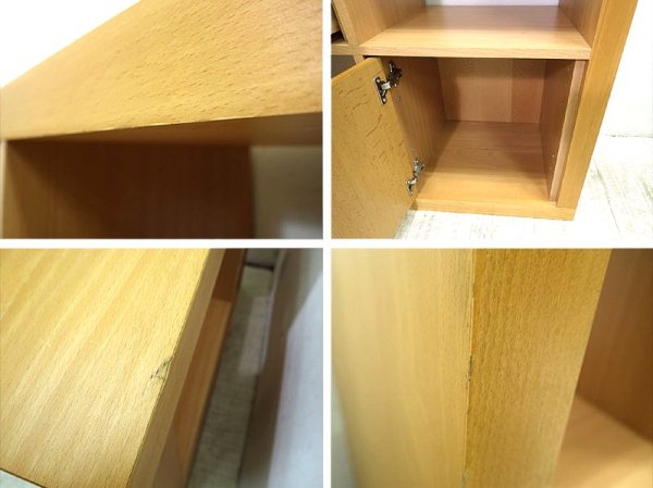 Denmark BoConcept / ボーコンセプト ★ " Occa " シリーズ ★ キャビネット付き 『 2×2 オープンシェルフ 』 ★ ビーチウッド / ナチュラル