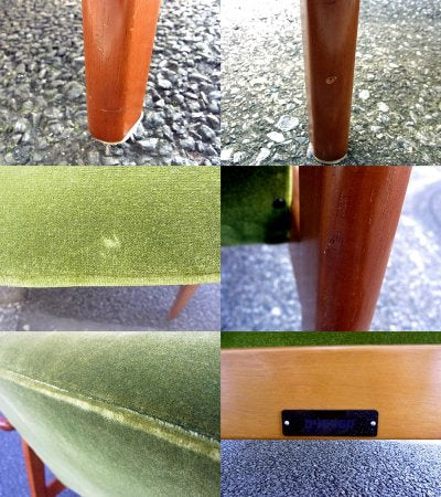 ◇ Karimoku60/カリモク60 Kチェア モケットグリーン 2シーター