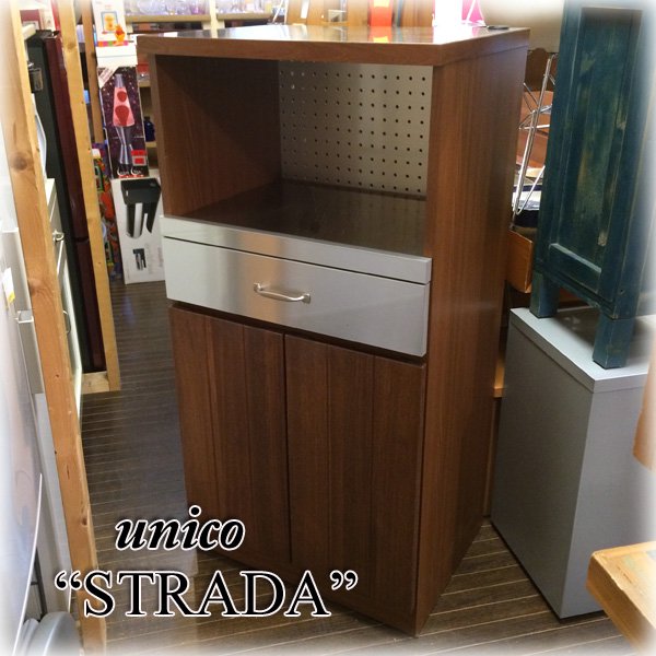 ◎経堂店 unico / ウニコ STRADA / ストラーダ レンジボード ニレ材 ステンレス