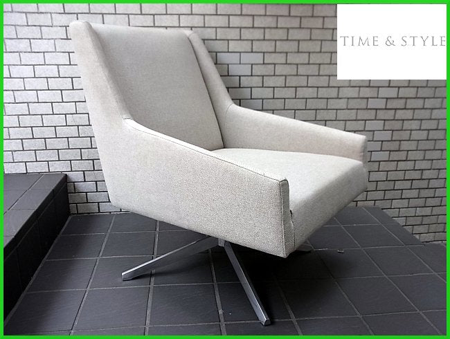 ■ TIME&STYLE タイム&スタイル IMAGINE イマジン ラウンジチェア 1P ファブリック ソファ 日本製