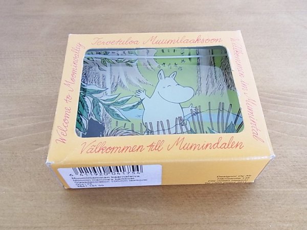 ◇ iittala/イッタラ ムーミン ガラスカード Happy Moomintroll 箱付