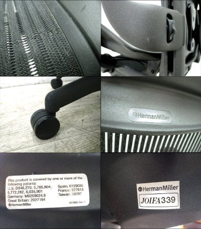 U.S.A Herman Miller / ハーマンミラー ★ 『 Aeron Chair / アーロンチェア ( ポスチャーフィット ・ フル装備 ・ Aサイズ ) 』