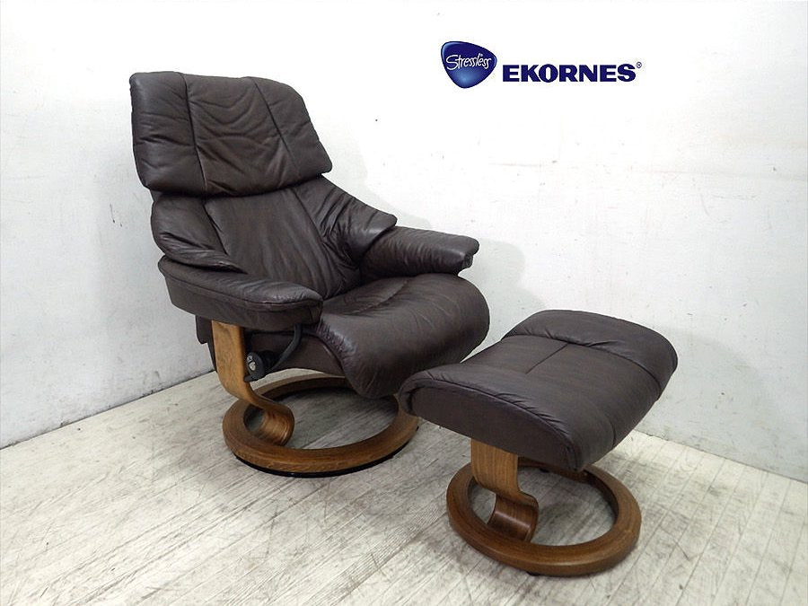 ● EKORNES / エコーネス社 『ストレスレス』 レノ リクライニングチェア&オットマン