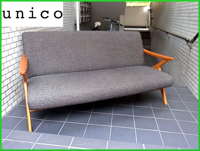 ■ 展示 美品 unico ウニコ FIVE ファイブ 2.5シーター ソファ 北欧スタイル