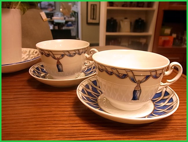 ■ 未使用 Ridhard Ginori リチャード・ジノリ 廃番 フィオッコグレース C/S 2客セット カップ&ソーサー イタリア製
