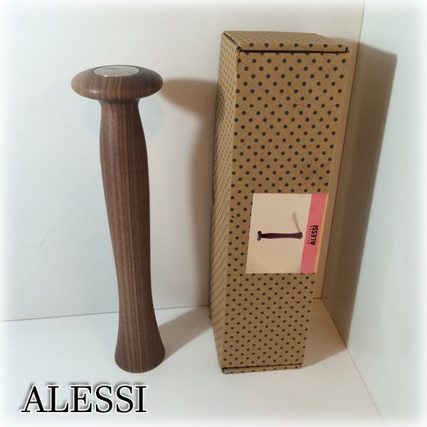 ◎経堂店 ALESSI アレッシィ ペッパーミル ウォールナット 箱付 未使用