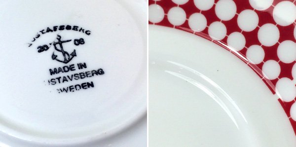 ◎経堂店 Gustavsberg グスタフスベリ EVA エヴァ ティーカップ&ソーサー スティグ・リンドベリ スウェーデン ①