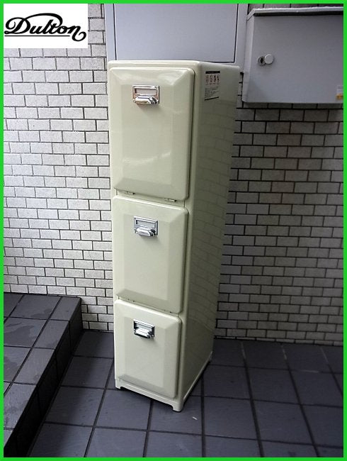 ■ DULTON ダルトン "Tridecker"trash can トライデッカー 3段 分別 スチール 縦型