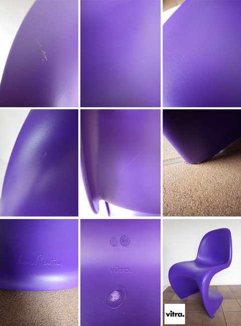 ヴィトラ Vitra パントンチェア 希少廃番カラー パープル 紫色◇
