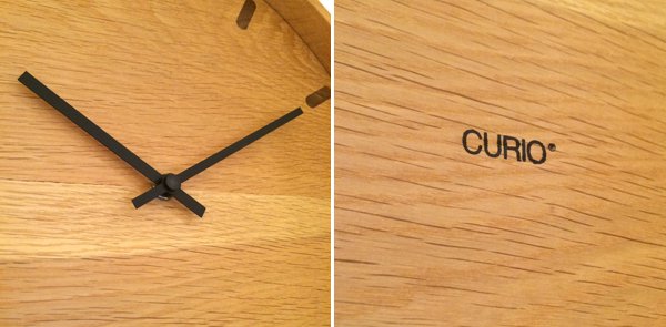 CURIO オーク材 Φ40cm ウォールクロック ◎