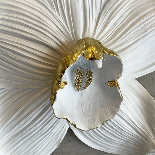 カレ KARE ウォールデコレーション Wall Decoration オーキッドホワイト Orchid White ウォールアート 壁掛け フラワー 54cm ♪