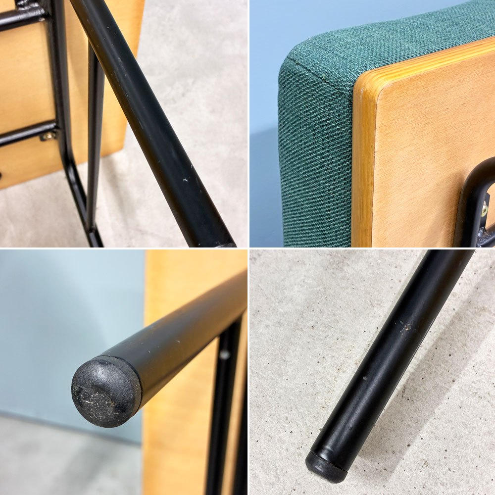 ウニコ unico ファニート ベンチ バックレスト FUNEAT bench backrest 鉄脚 オーク材 スチールレッグ カフェスタイル W126cm 定価¥65,780- ◎