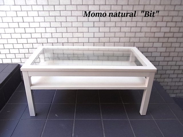 モモナチュラル CIELE Bit ガラスセンターテーブル シエルシリーズ パイン材 Momonatural ■