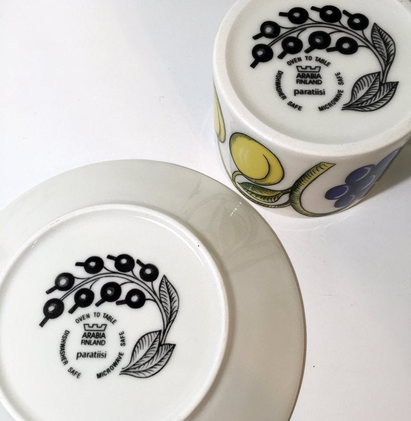 ARABIA アラビア PARATIISI パラティッシ カップ&ソーサー 2脚セット 未使用 箱付 ◎
