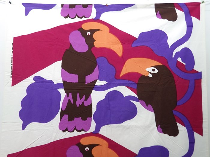 マリメッコ / marimekko ビンテージファブリック ”PEPE” 134×218cm 希少カラー ●