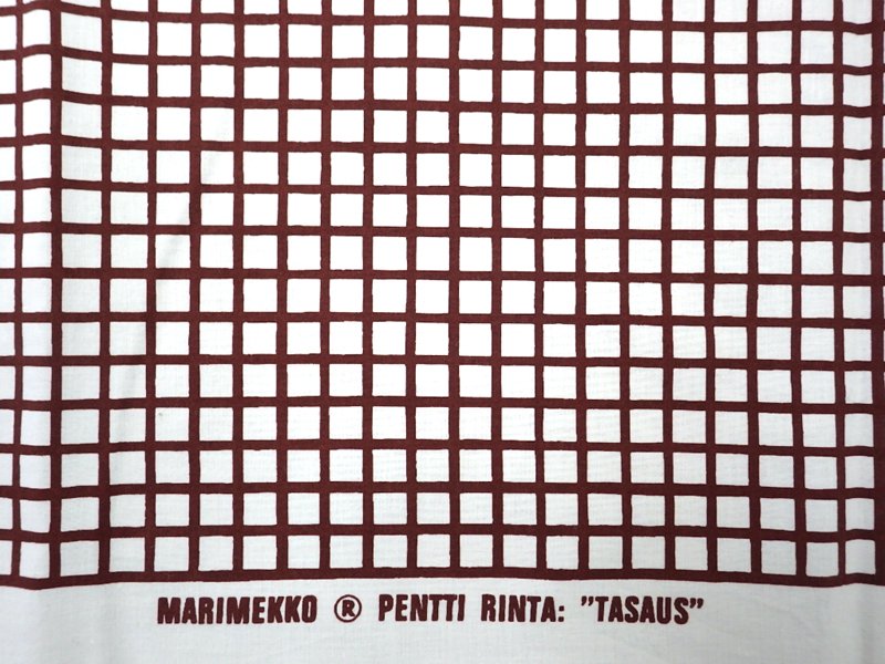 マリメッコ / marimekko ビンテージファブリック ”TASAUS” 87×118cm Pentti Rinta ●