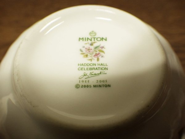 ミントン Minton ハドンホール ティーカップ&ソーサー ブルー◇
