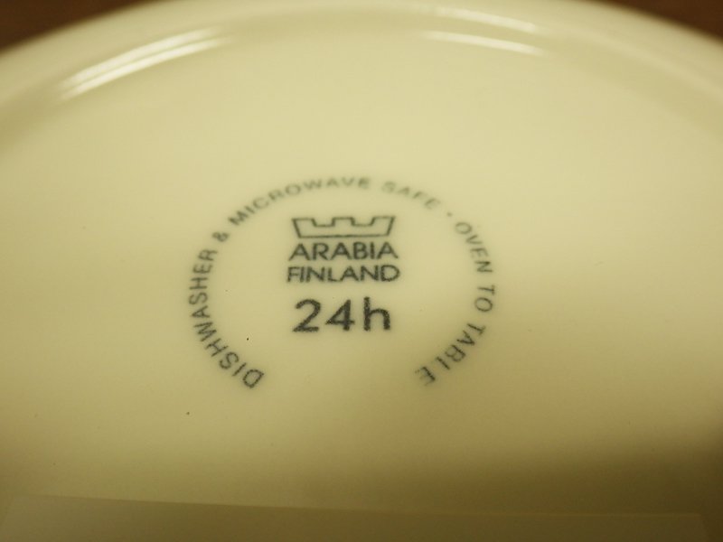 ARABIA / アラビア 24H Avec / アベック 24cmパスタプレート ブラウン 未使用品A◇