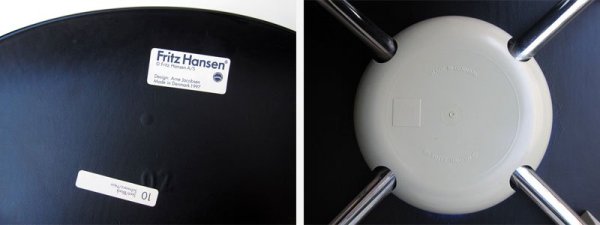 デンマーク Fritz Hansen / フリッツ・ハンセン ★ Arne Jacobsen / アルネ・ヤコブセンデザイン ★ 『 Ant Chair / アントチェア ( Black ) 』