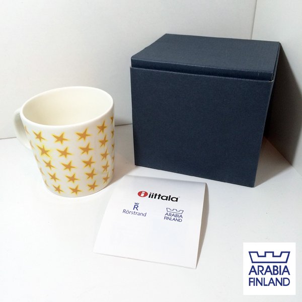 未使用 ARABIA アラビア 『 スター 』 2004年 クリスマス限定 マグカップ B Kaj Franck カイ フランク 希少アイテム ◎