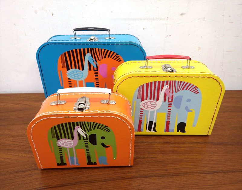 マリメッコ / marimekko ”KARKUTEILLA” スーツケース / バッグ 3点セット USED ●