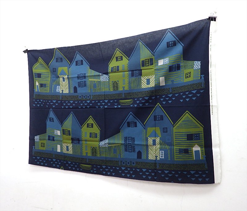 marimekko/マリメッコ ”VANHAKAUPUNKI” 廃番ファブリック生地 136x91cm ●