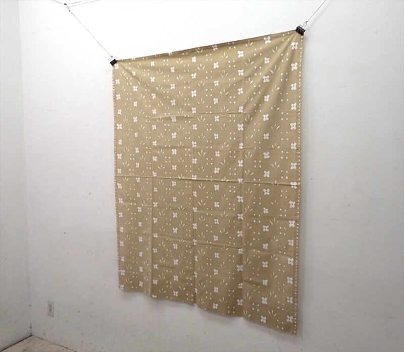 marimekko / マリメッコ ”kukkaketo / クッカケト” 希少ビンテージファブリック レアカラー:ベージュ 123x150cm ●