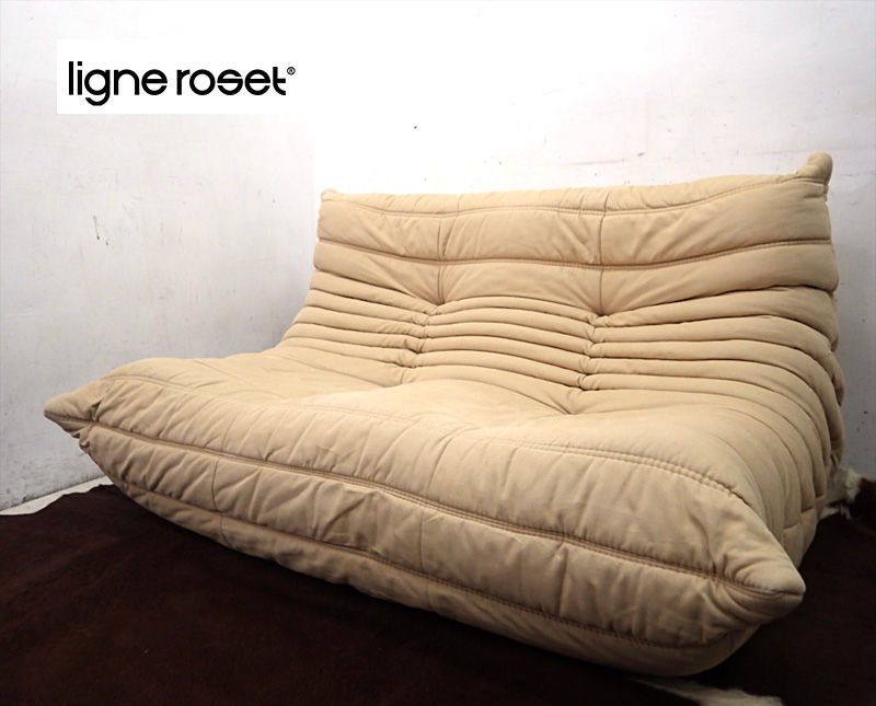 ligne roset リーンロゼ トーゴ TOGO 2人掛け ソファ フランス ●