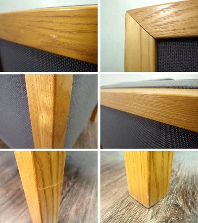 U.S.A HermanMiller / ハーマンミラー ★ 往年の名作 ・ 廃番希少 ★ 『 ネルソンキューブ グループシーティング ラウンジアームチェア ( グレー ) 』