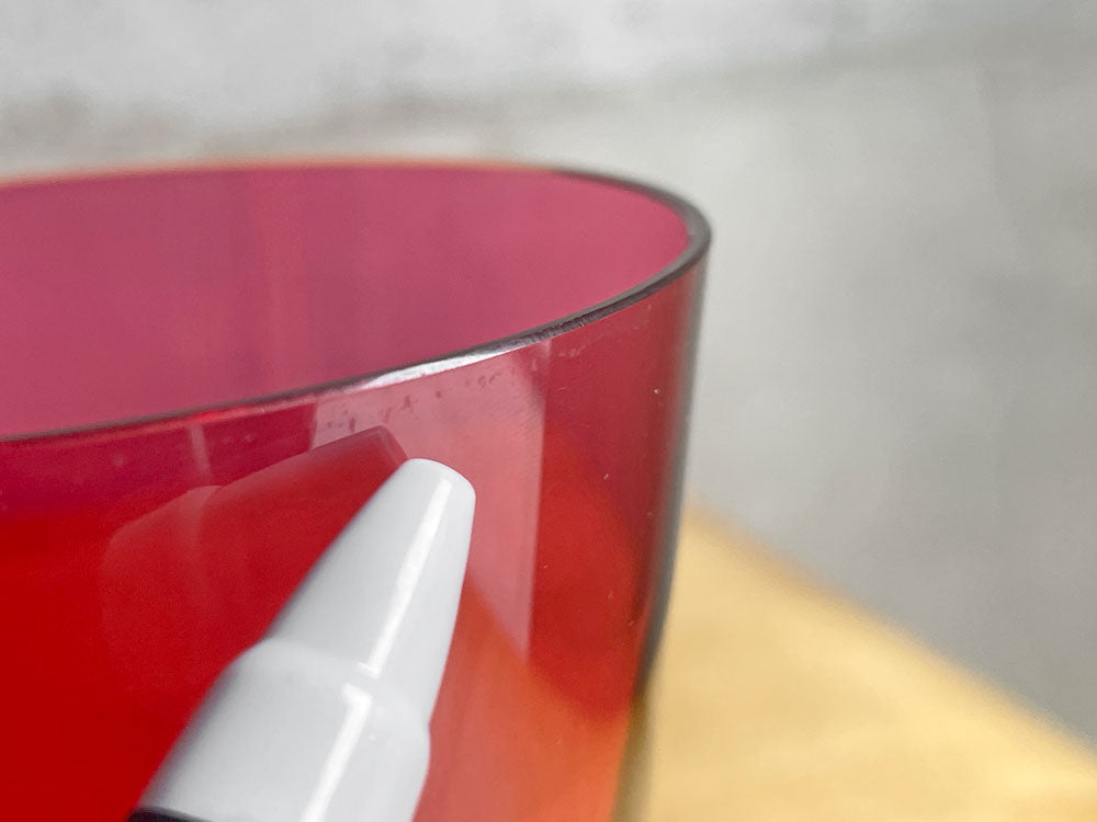 バカラ Baccarat モザイク ベビー タンブラー レッド クリスタル フランス 参考定価¥39,600- B ♪