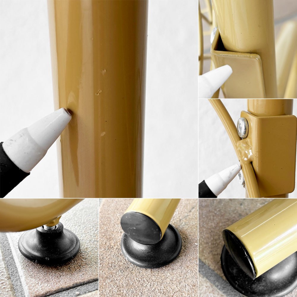 ダルトン DULTON ワイヤー ラウンド ラック WIRE ROUND RACK 収納家具 ラック ワイヤーバスケット 3段 アジャスター付き サンドベージュ 定価¥27,500- ◇