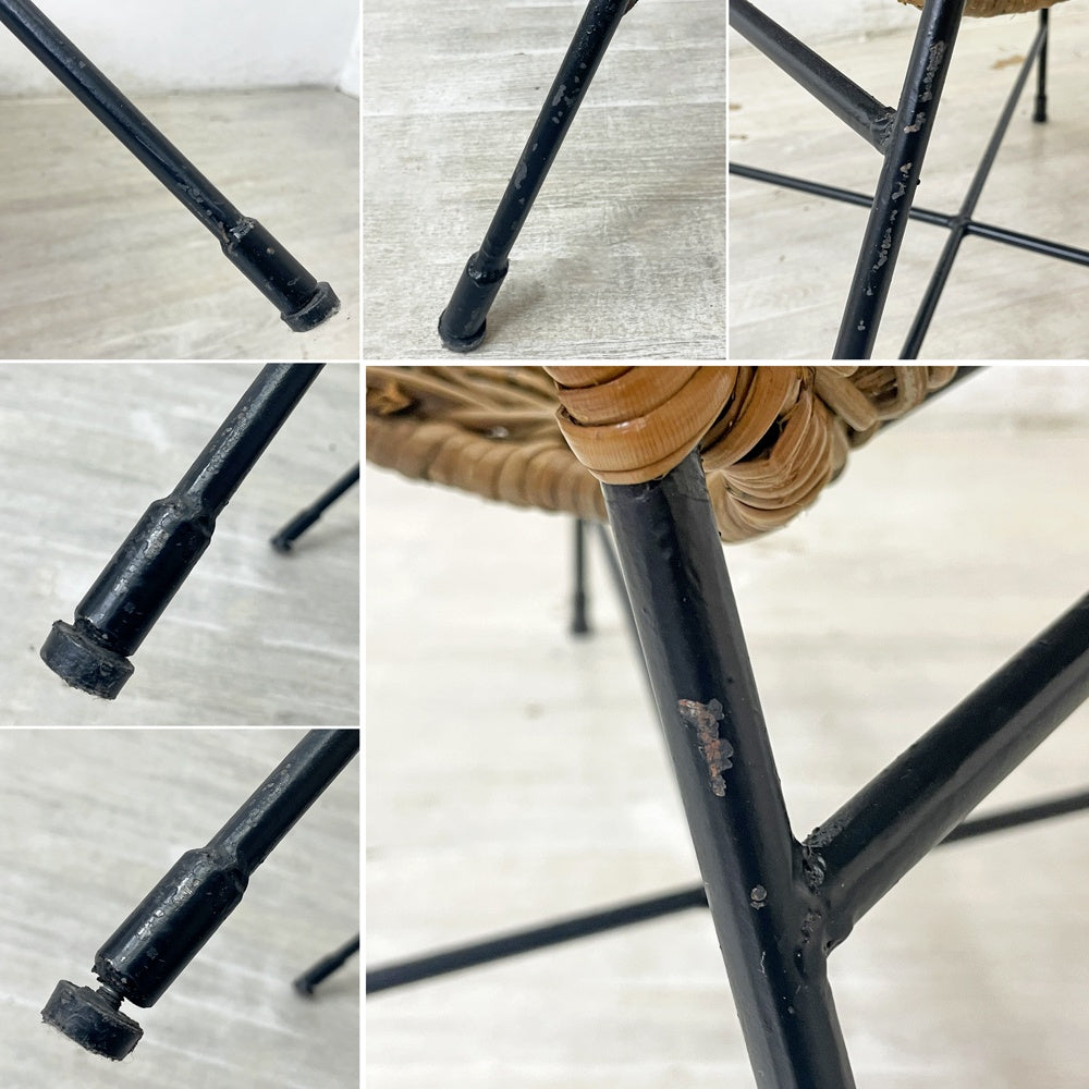 ジャーナルスタンダード ファニチャー journal standard furniture モントークチェア Montauk chair 1Pソファ ラタン アイアンレッグ ●