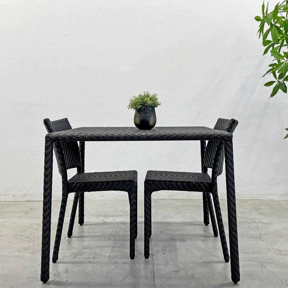 ワイスワイス WISE WISE ミロ MIRO SV-306 ガーデンテーブル ダイニングテーブル プラスチックコード 屋外使用可能 未使用保管品 定価約86,000円 A 〓