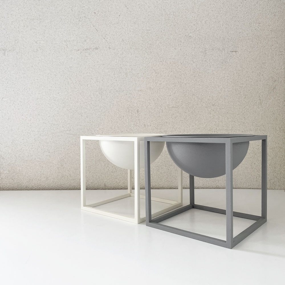 オドーコペンハーゲン Audo Copenhagen クブス Kubus ボウル スモール 14×14cm グレー フラワーポット 小物入れ 廃番カラー 参考価格¥31,780- ◎