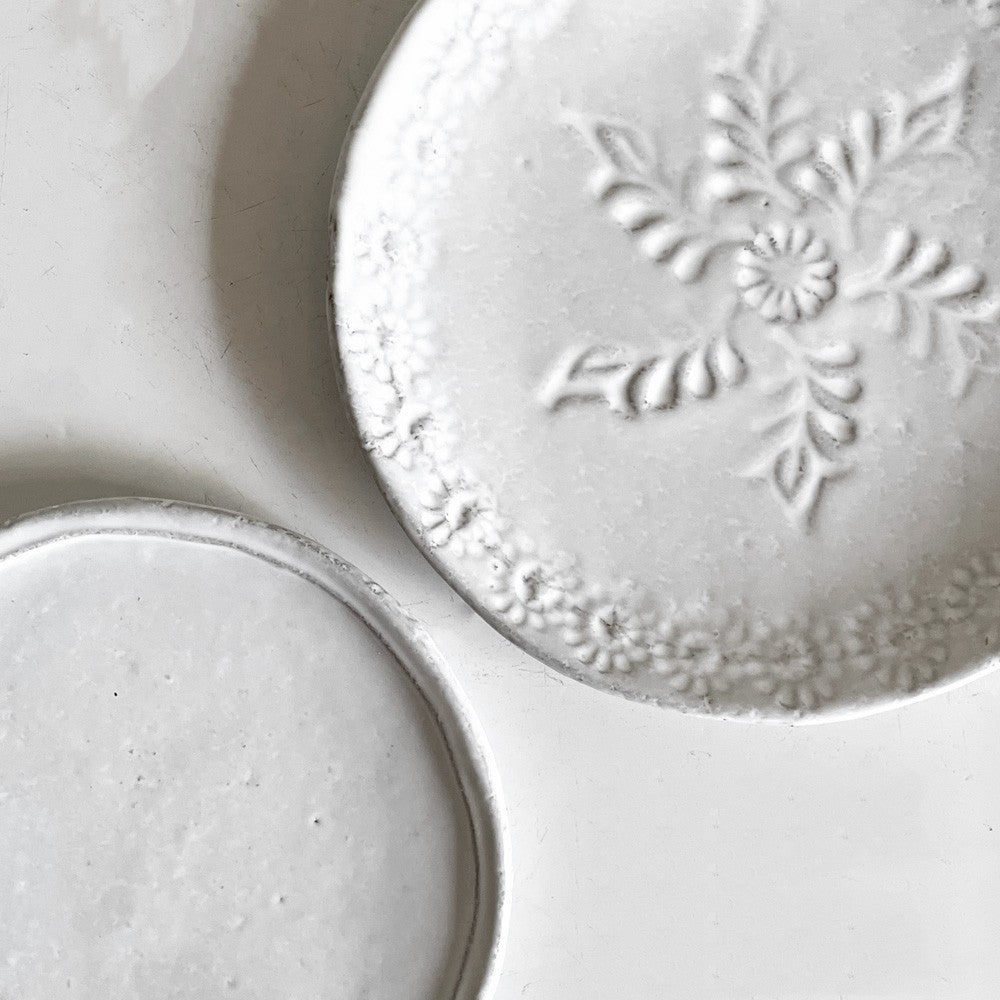 アスティエ・ド・ヴィラット Astier de Villatte ナタリー Nathalie スモールプレート Φ11.5cm ナタリー・レテ Nathalie Lete 陶器 フランス ■