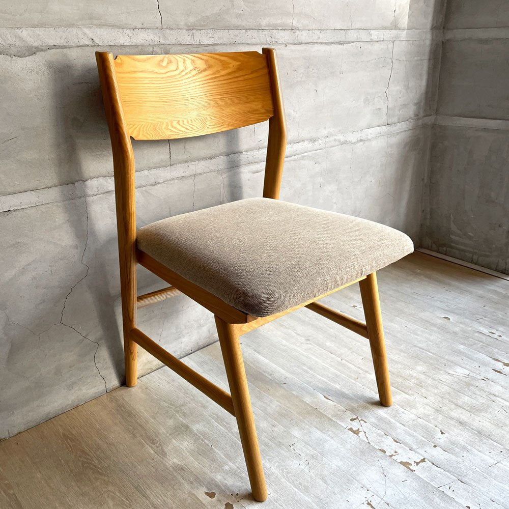 ウニコ unico シグネ SIGNE ダイニングチェア アッシュ材 グレーファブリック ナチュラル 北欧スタイル ♪